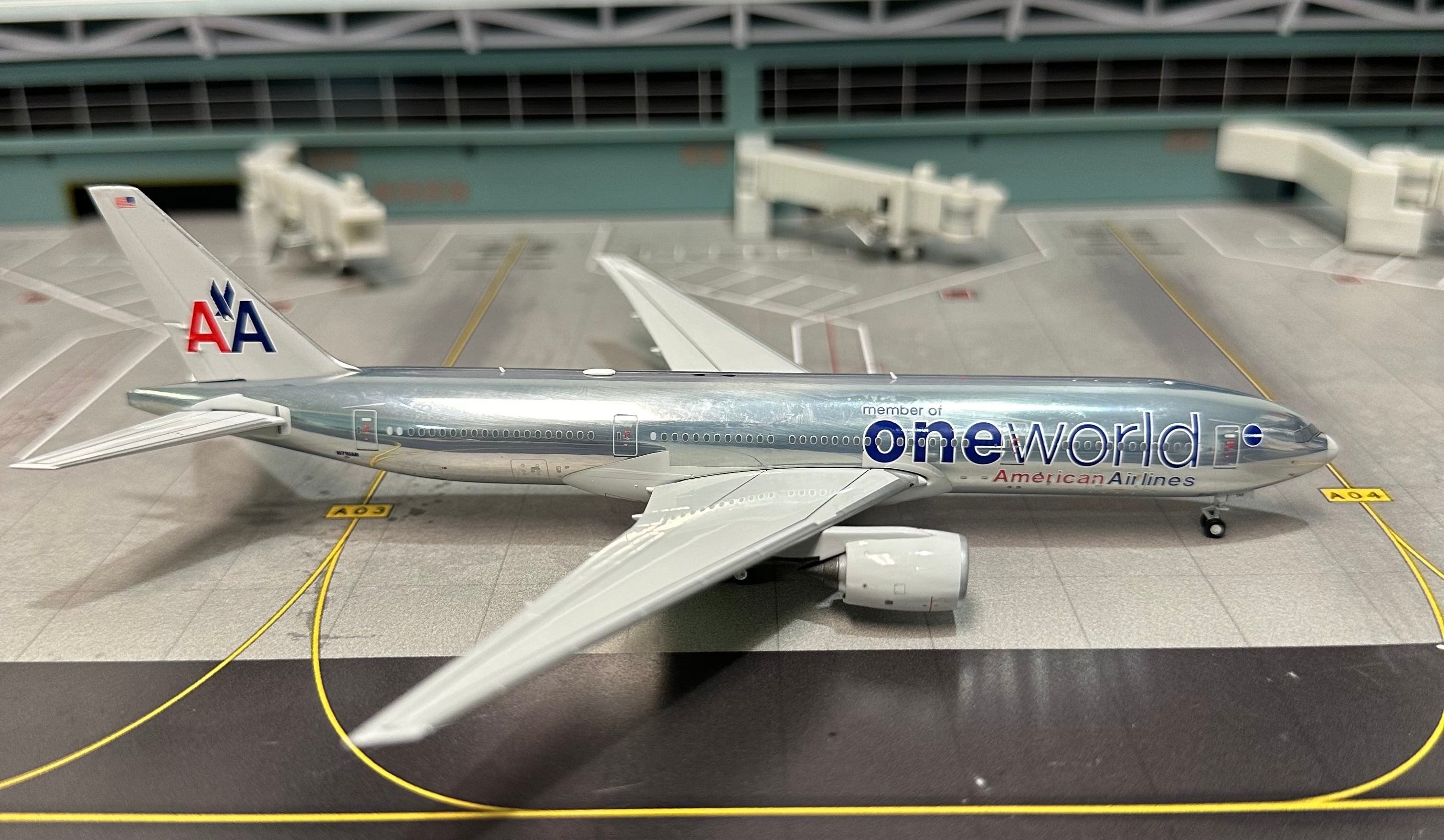 1:400 American Airlines 777-200ER "Oneworld; Polished" NG Models ...