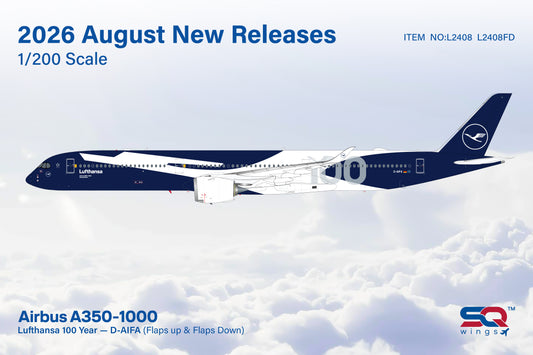Pre-order 1:200 Lufthansa A350-1000 “100 Year Anniversary” SQ Wings Flaps Down*