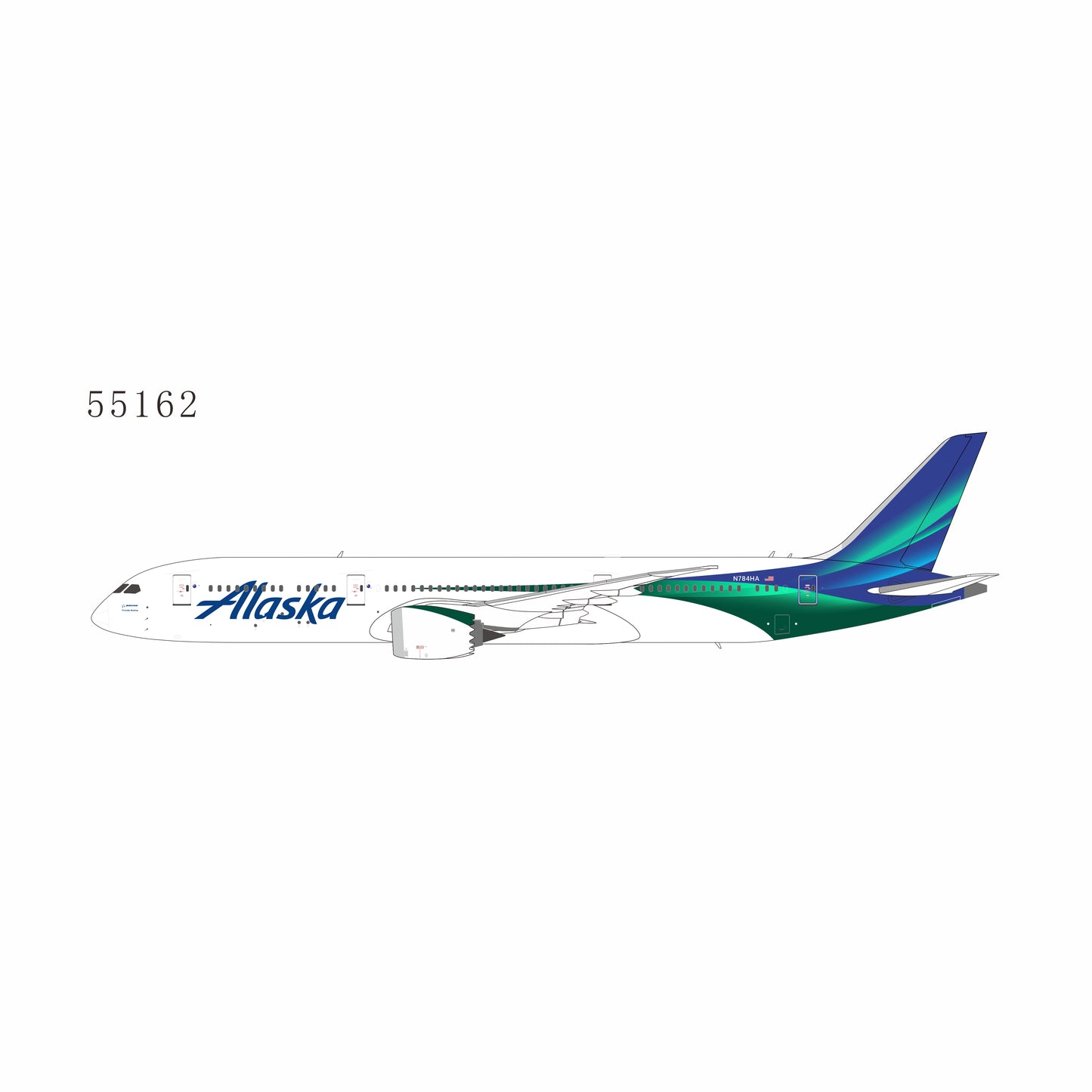 Pre-order 1:400 Alaska Airlines 787-9 Dreamliner NG Models