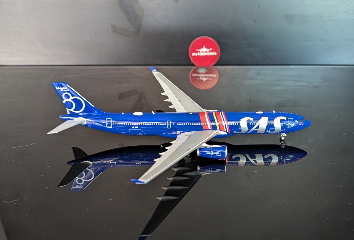 1:400 SAS Scandinavian A330-300 “Celebrating 80 Years” JC Wings