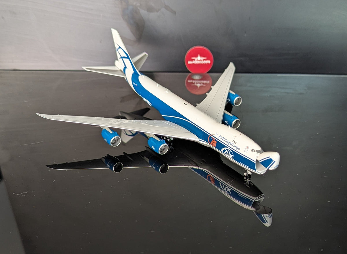 1:400 Air Bridge Cargo B747-8F 25th Anniversary “Interactive Series” JC Wings
