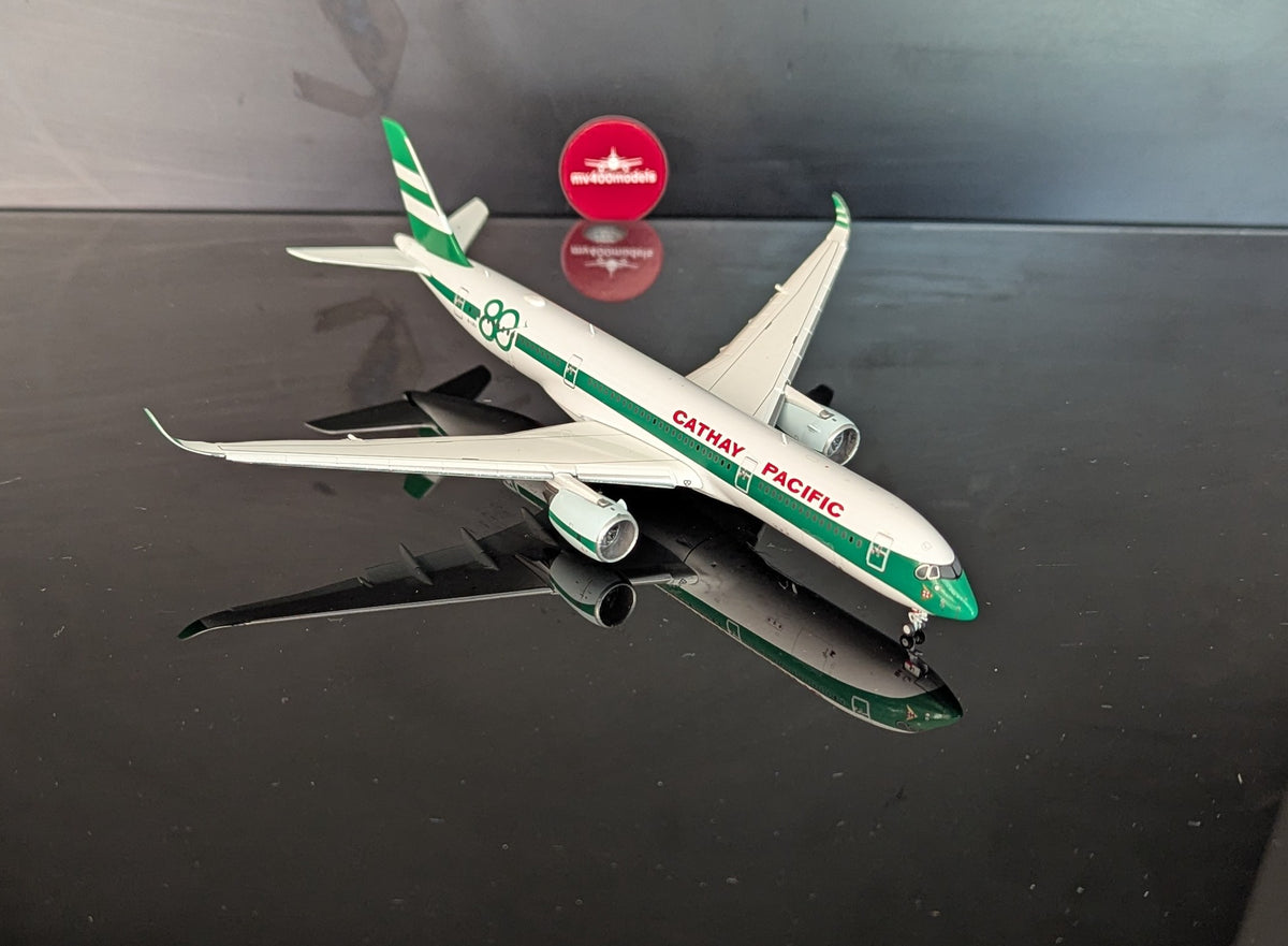 1:400 Cathay Pacific A350-900 “80th Anniversary Livery” JC Wings FLAPS DOWN