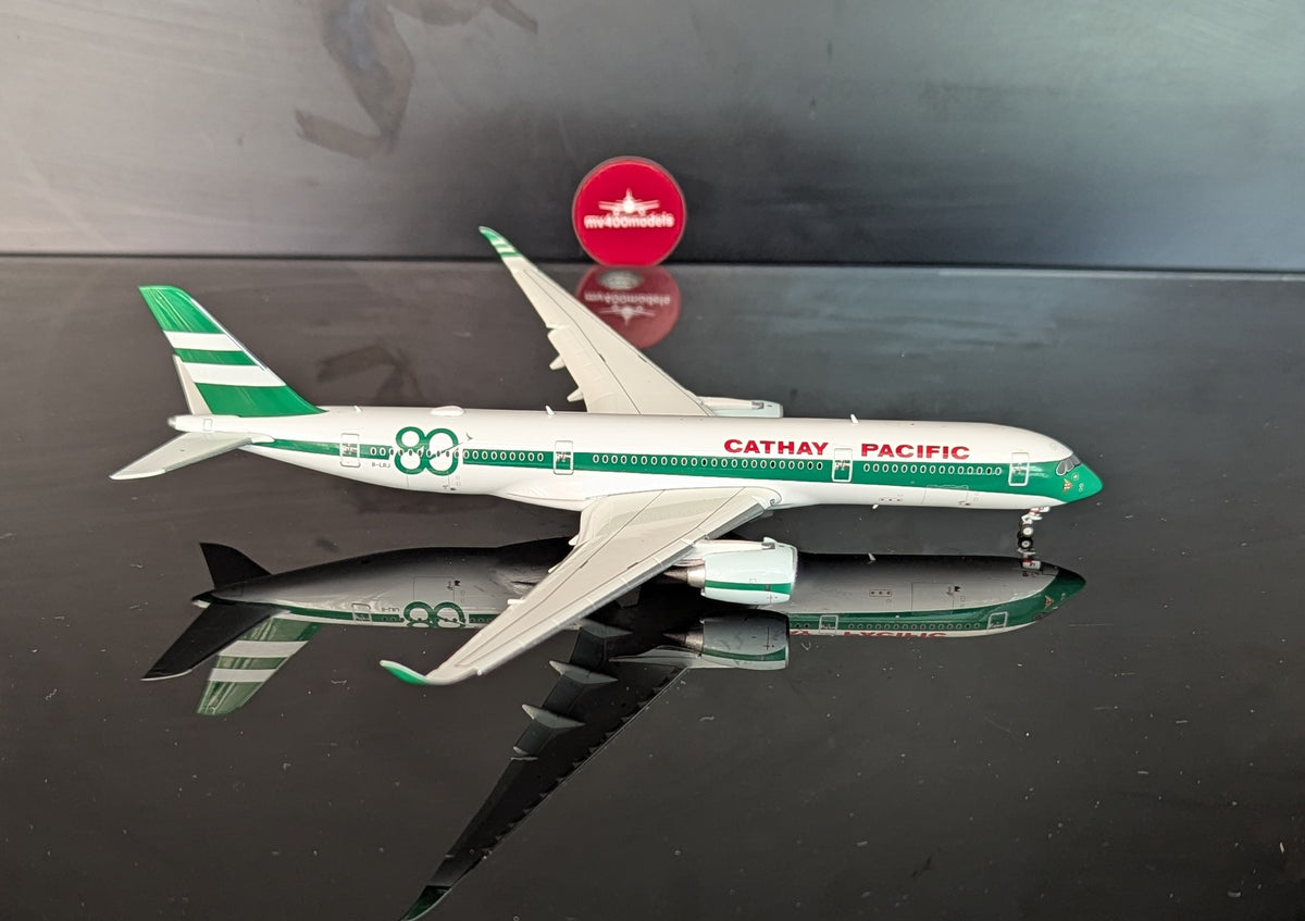 1:400 Cathay Pacific A350-900 “80th Anniversary Livery” JC Wings FLAPS DOWN