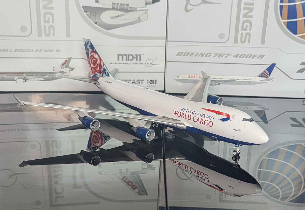 1:200 British Airways World Cargo B747-400F “Chelsea Rose” JC Wings