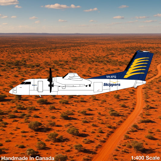 Pre-order* 1:400 Skippers Aviation Dash 8 Q100 3D Design Deck
