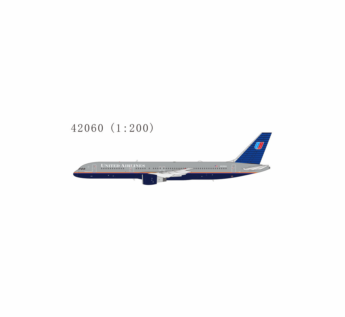 Pre-order 1:200 United Airlines B757-200 “Battleship Grey” NG Models