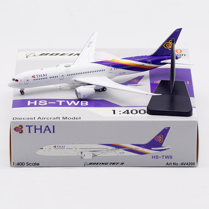 Pre-order 1:400 Thai Airways B787-9 Dreamliner detachable gear Aviation 400