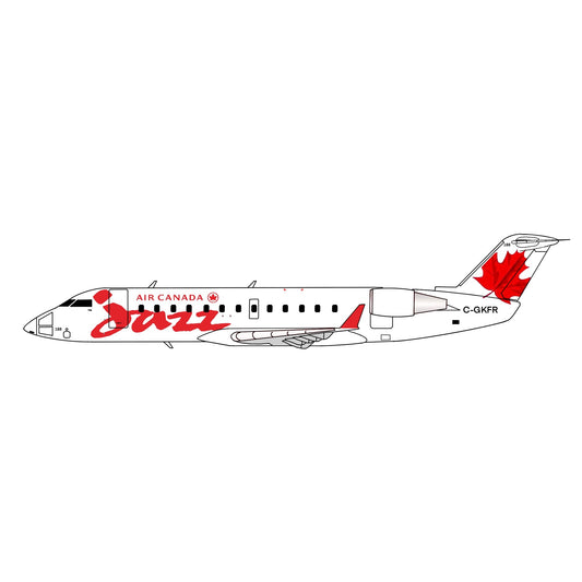 Pre-order* 1:400 Air Canada Jazz CRJ-200 Red 3D Design Deck