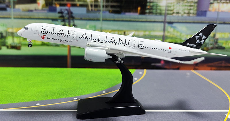 Pre-order 1:400 Air China A350-900 Star Alliance detachable gear Aviation 400