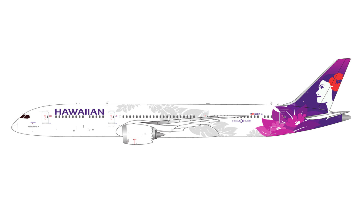 Preorder 1:400 Hawaiian Airlines B787-9 Dreamliner Gemini Jets