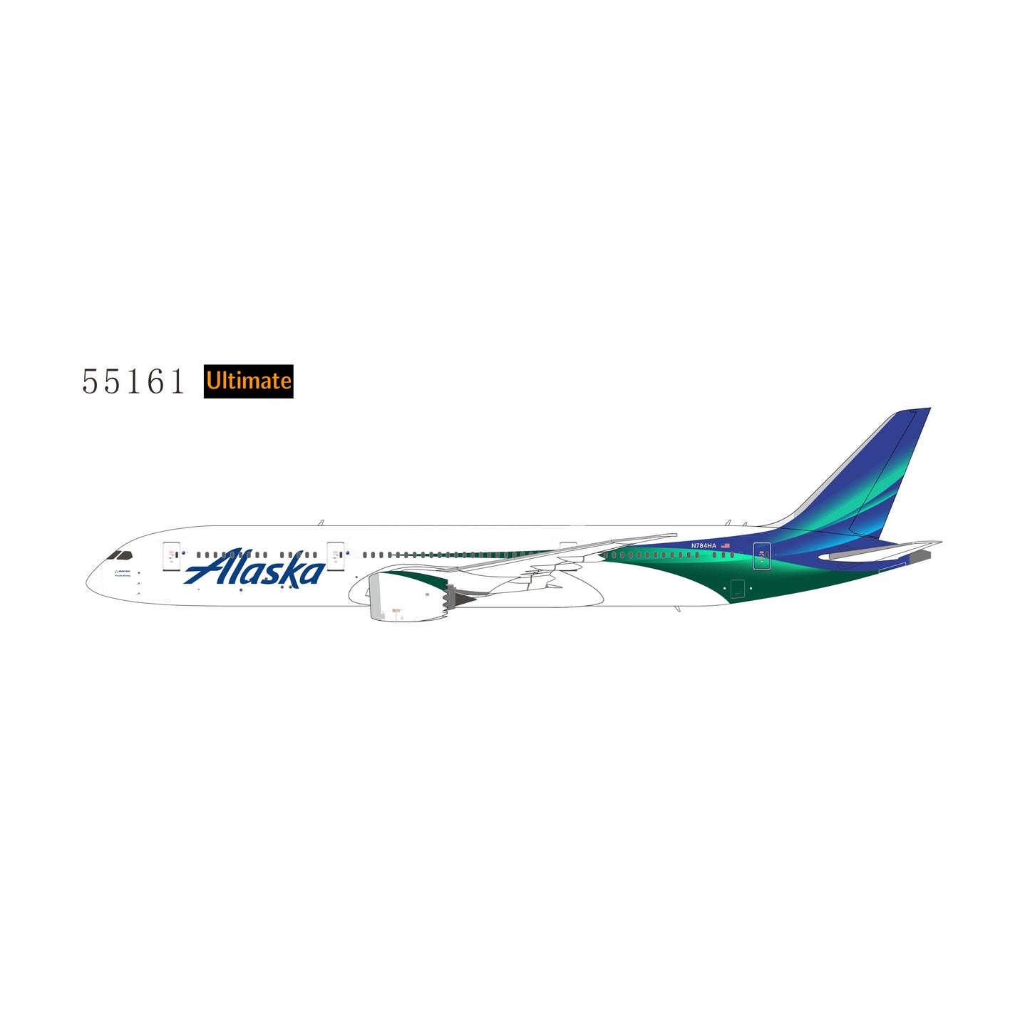 Pre-order 1:400 Alaska Airlines 787-9 Dreamliner NG Models Ultimate Collection