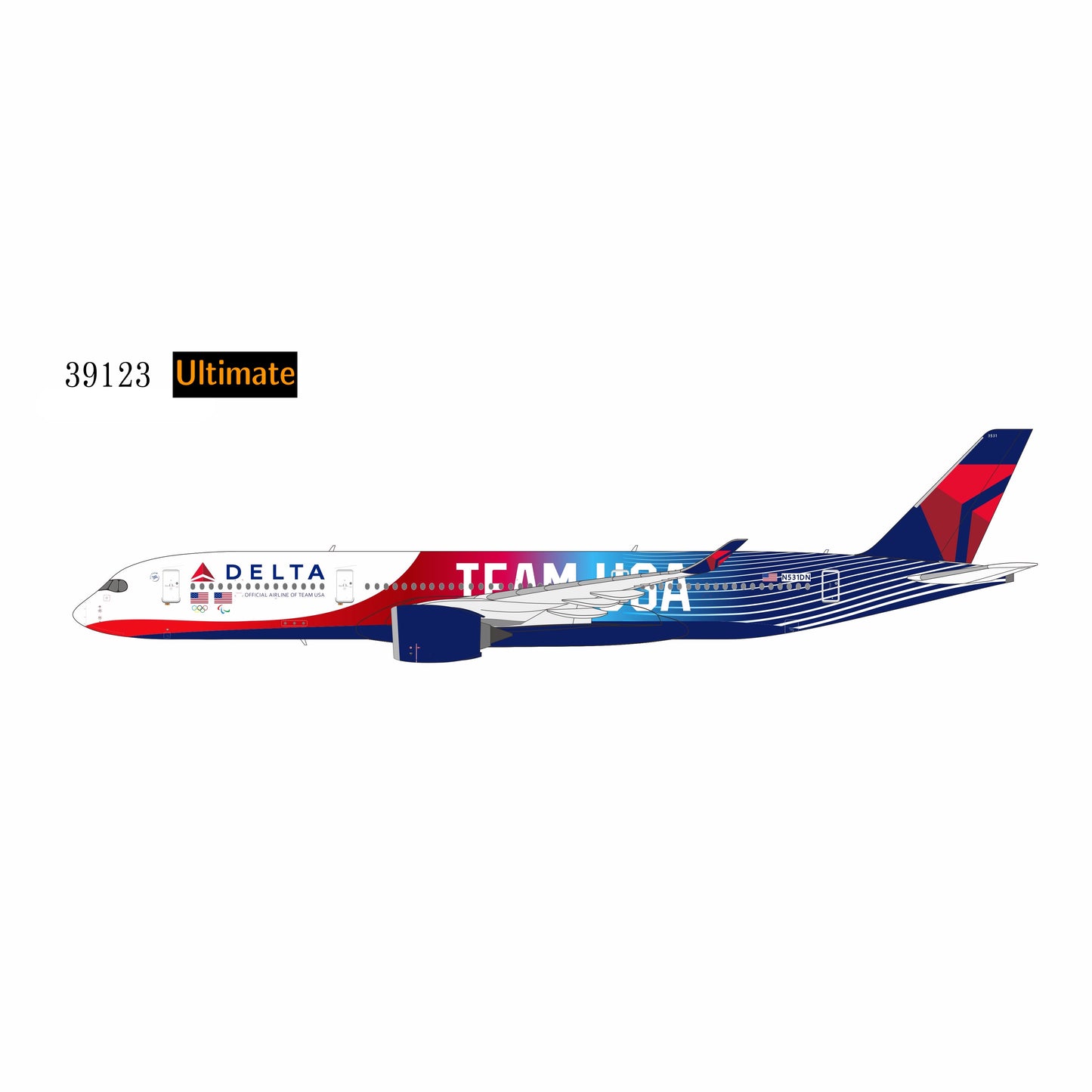 Pre-order 1:400 Delta Air Lines  A350-900 “Team USA” NG Models Ultimate Collection*