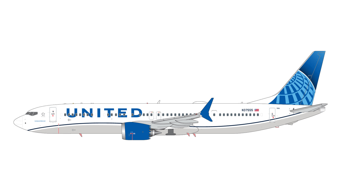 Pre-order 1:200 United Airlines B737 MAX 9 Gemini200