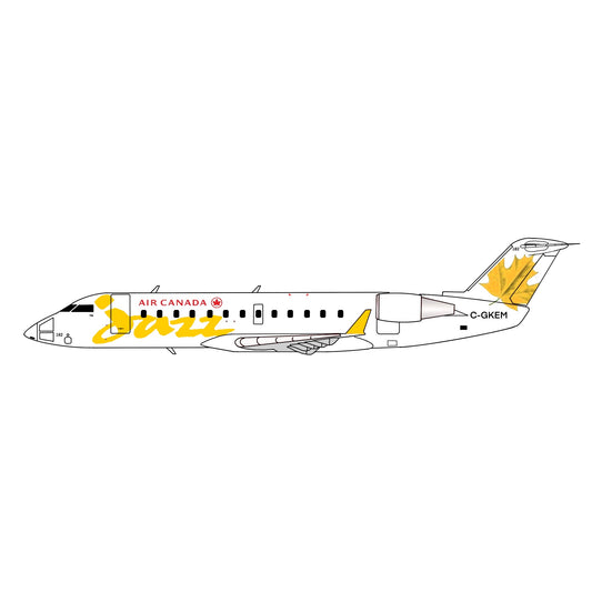 Pre-order* 1:400 Air Canada Jazz CRJ-200 Yellow 3D Design Deck