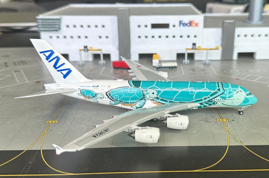 1:400 ANA All Nippon Airways A380-800 “Fly Honu Green” Aviation 400 Damaged Box*