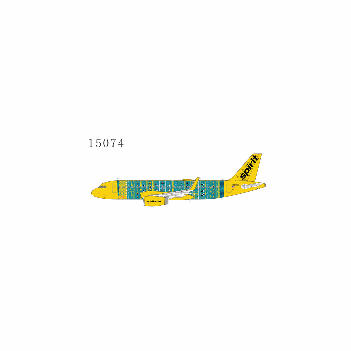 Pre-order 1:400 Spirit Airlines A320-200 “Winter Sweater Weather” NG Models