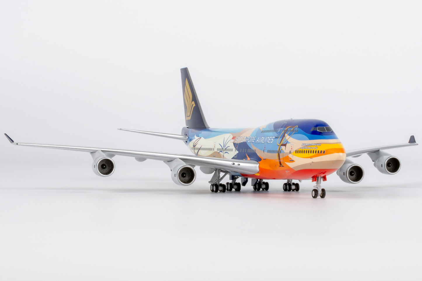 1:400 Singapore Airlines B747-400 9V-SPK “Tropical Livery” NG Models