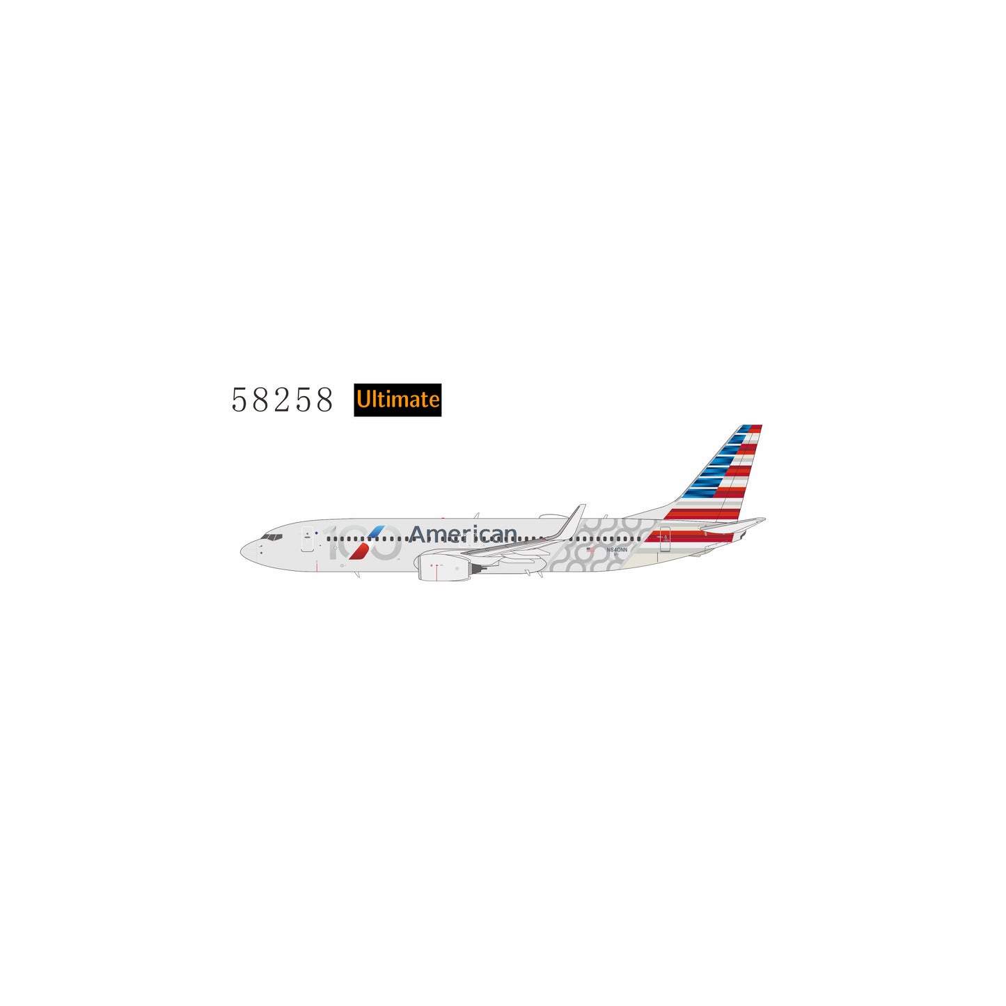 Pre-order 1:400 American Airlines B737-800 N840NN “100 Year Anniversary” NG Models Ultimate Collection*