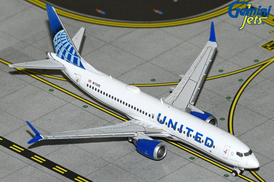 1:400 United Airlines B737 MAX 8 Gemini Jets