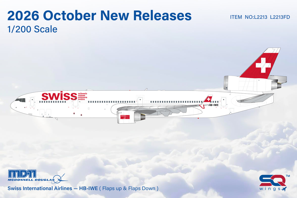Pre-order 1:200 Swiss Air MD-11 SQ Wings