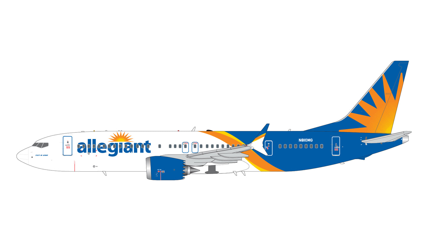 Pre-order 1:200 Allegiant Air B737 MAX 8-200 Gemini200