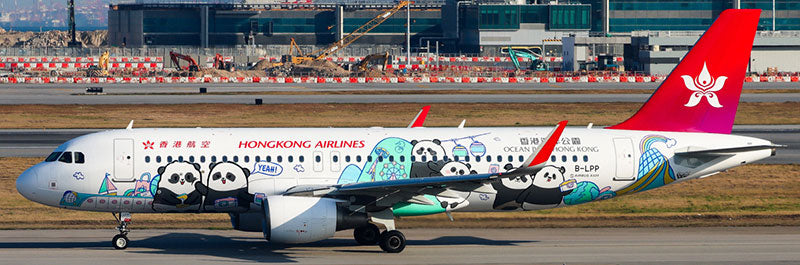 Pre-order 1:400 Hong Kong Airlines A320-200 “Panda Friends” Aviation 400