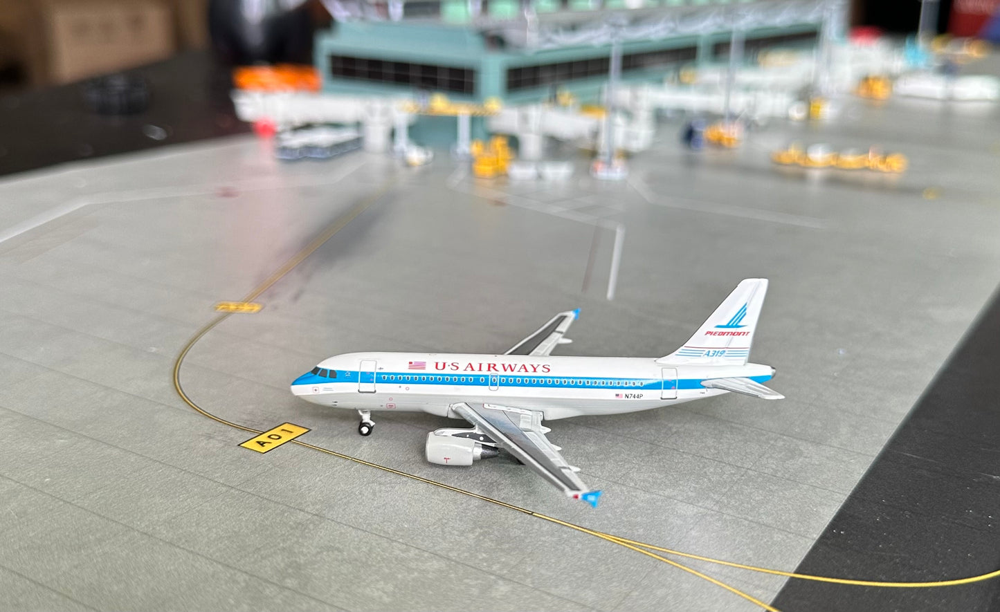 1:400 US Airways A319-100 "Piedmont" Gemini Jets