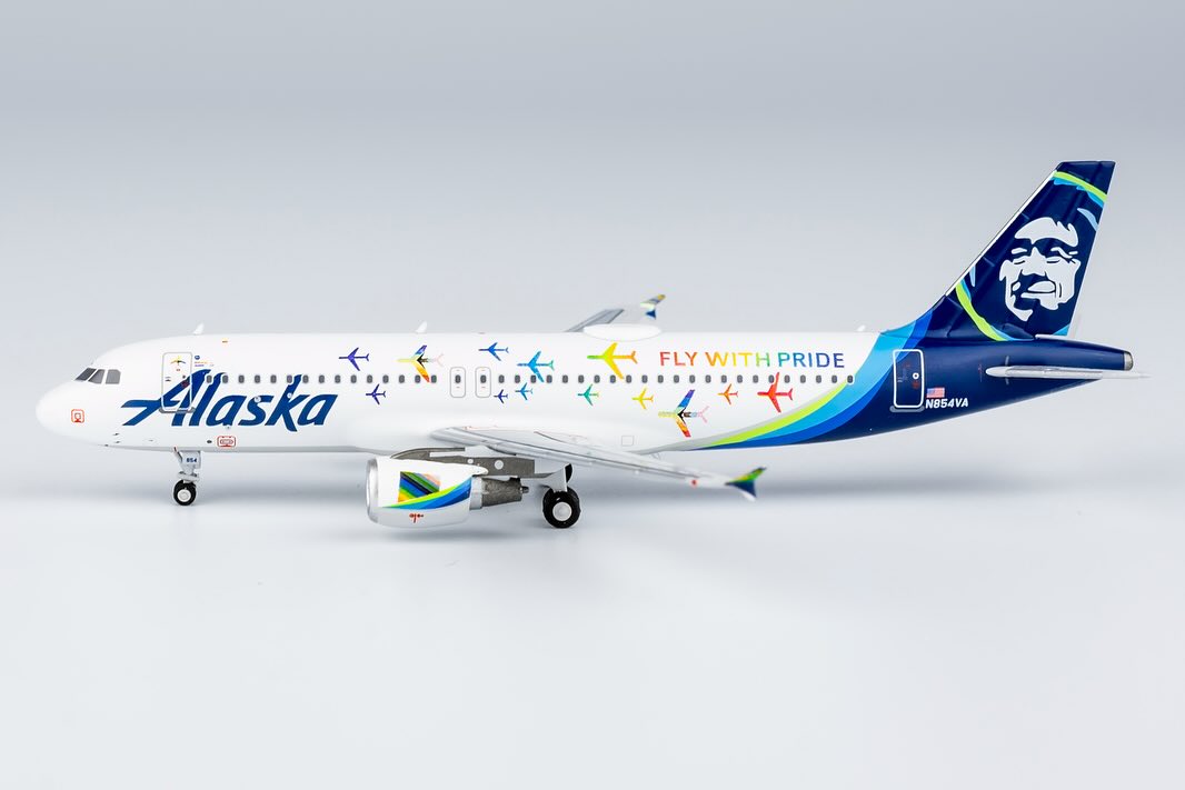 1:400 Alaska Airlines A320-200 (fly with pride) NG Models