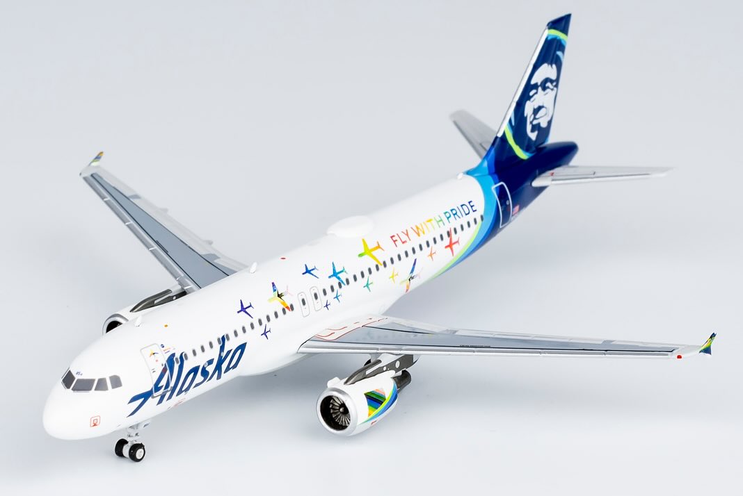 1:400 Alaska Airlines A320-200 (fly with pride) NG Models