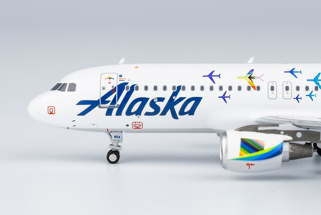 1:400 Alaska Airlines A320-200 (fly with pride) NG Models