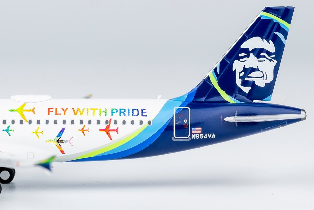 1:400 Alaska Airlines A320-200 (fly with pride) NG Models