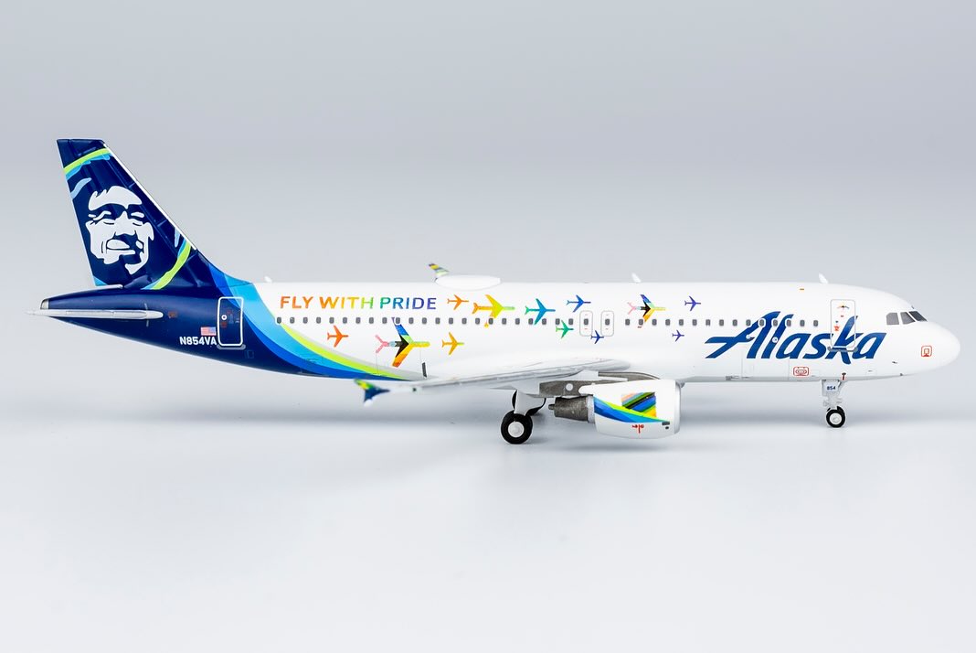 1:400 Alaska Airlines A320-200 (fly with pride) NG Models