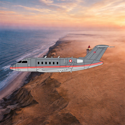 Pre-order* 1:400 Royal Danish Air Force Challenger 604 C-168 3D Design Deck