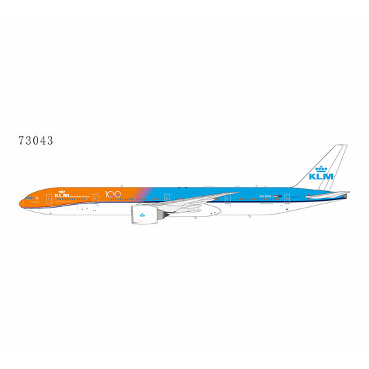 Pre-order 1:400 73043 KLM Royal Dutch Airlines 777-300ER PH-BVA OrangePride with 100th anniversary sticker NG Models