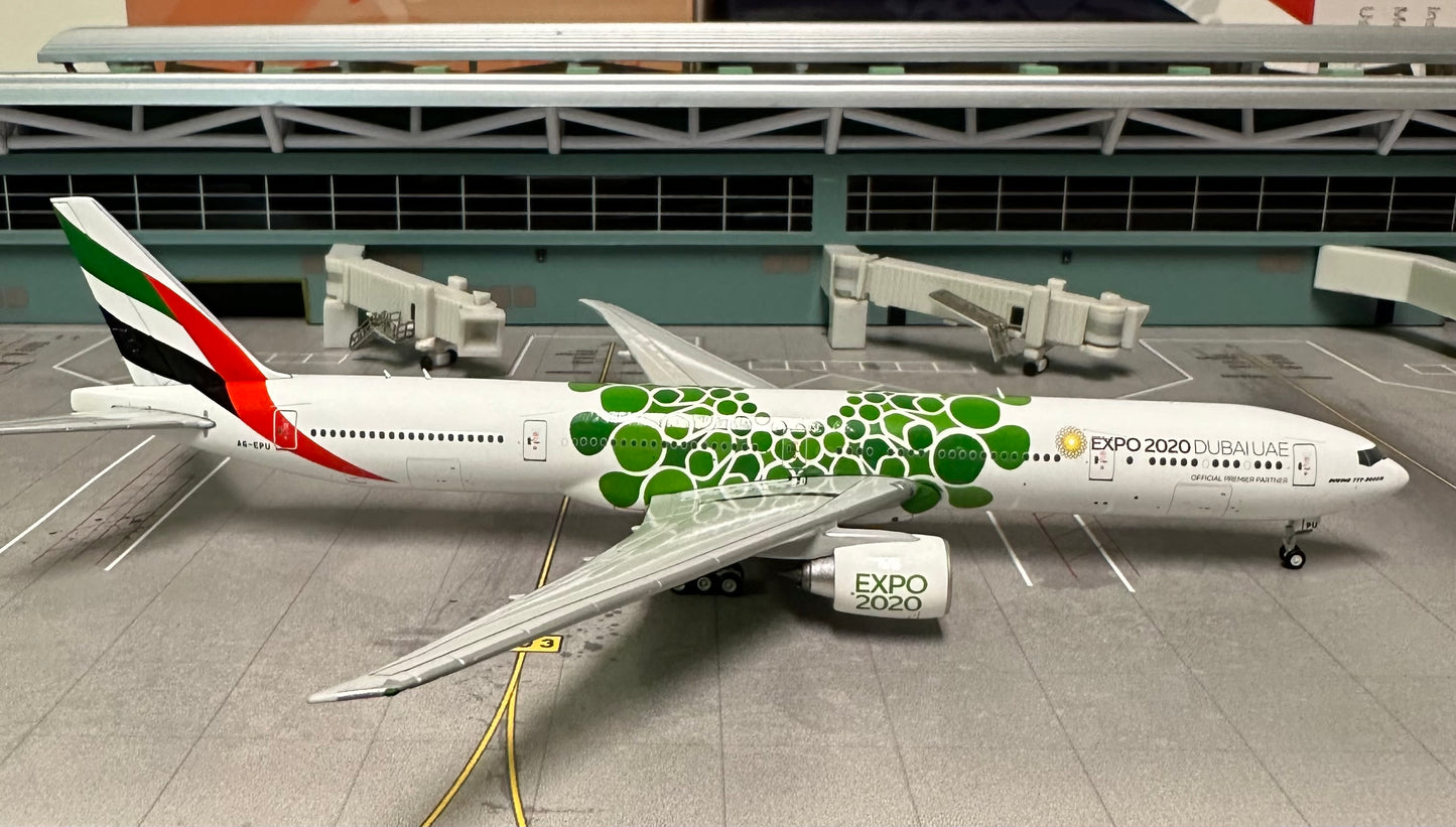 1:400 Emirates B777-300ER "Expo 2020 Green"  Gemini Jets