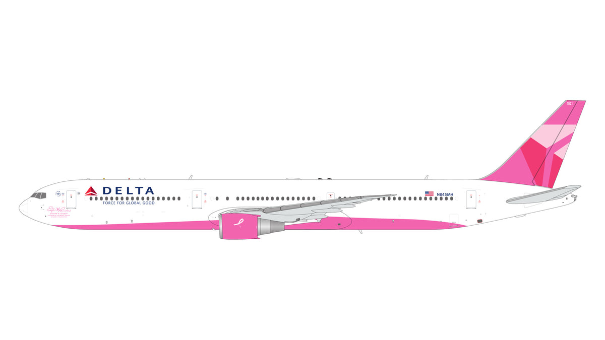 Pre-order 1:200 Delta Air Lines B767-400ER “Breast Cancer Pink” Gemini200