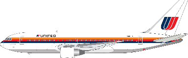 Pre-order 1:400 United Airlines B767-200 N606UA V1:400 Models