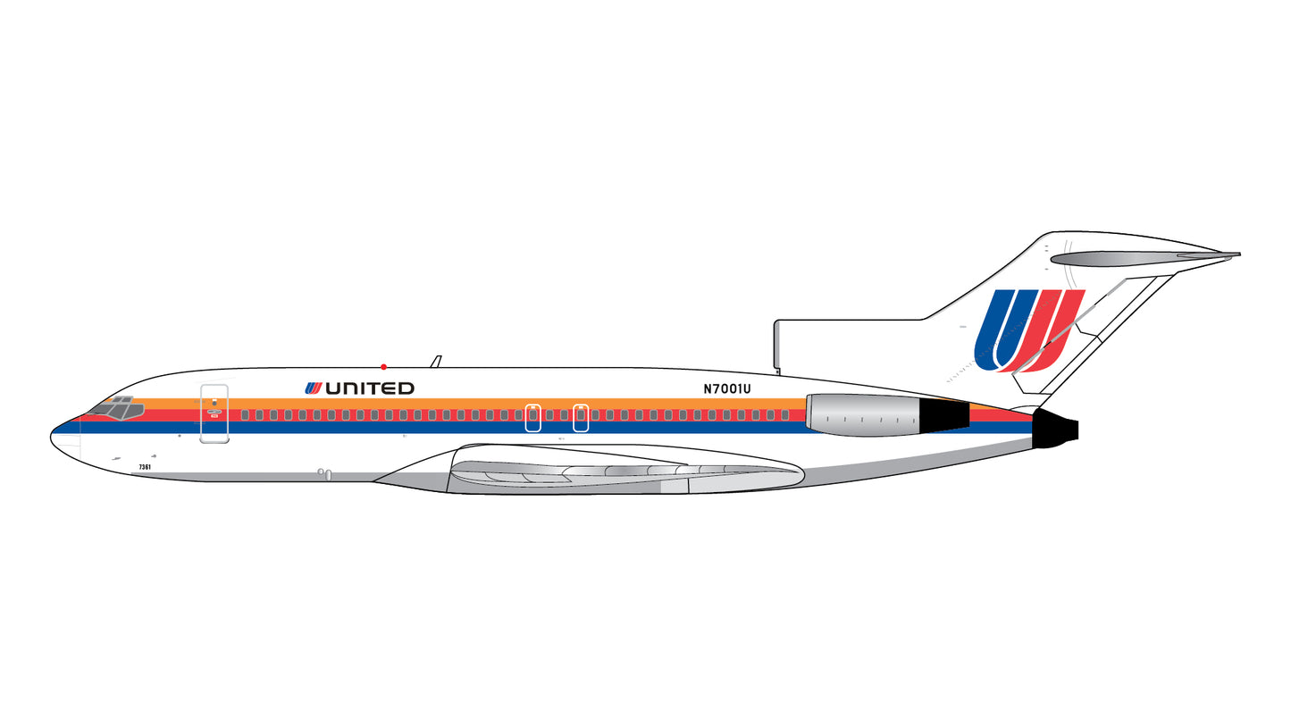 Preorder 1:400 United Airlines B727-200 “Saul Bass” Gemini Jets