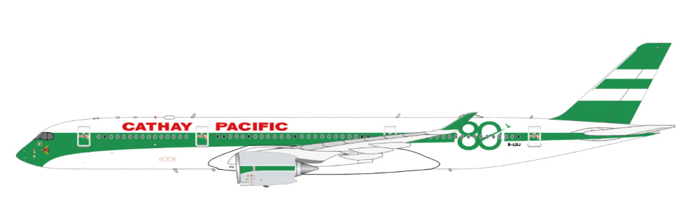 Pre-order 1:200 Cathay Pacific A350-900 “80th Anniversary Livery” JC Wings FLAPS DOWN
