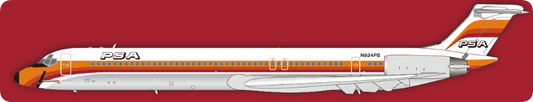 Pre-order 1:200 PSA MD-83 “Polished” JX Models