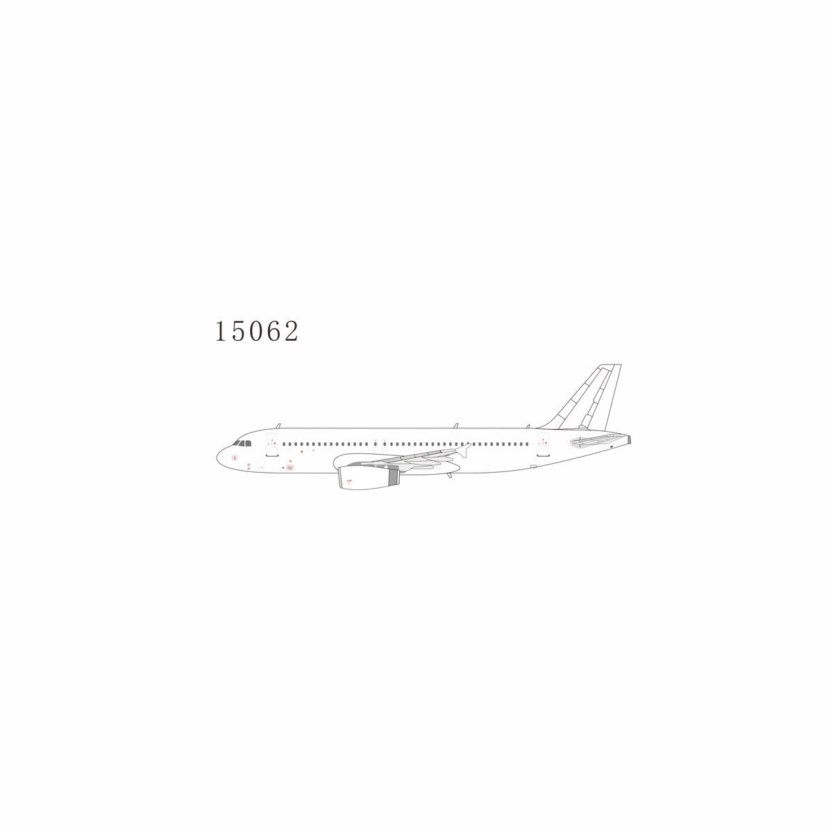 Pre-order 1:400 Blank Model A320-200 “IAE V2500 ENGINES” NG Models
