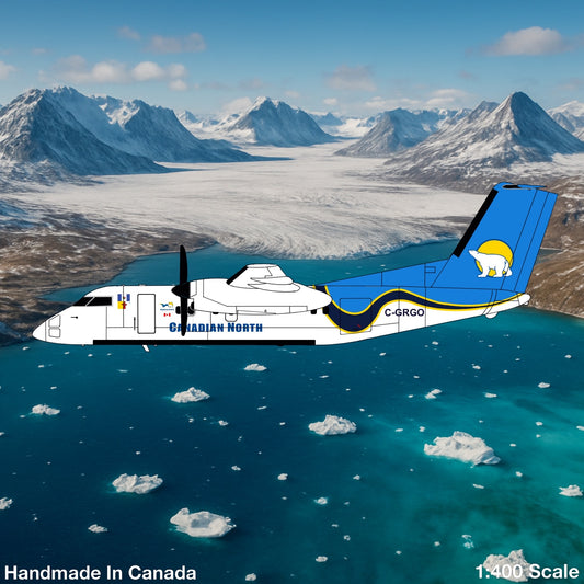 Pre-order* 1:400 Canadian North Dash 8 Q100 C-GRGO 3D Design Deck