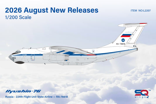 Pre-order 1:200 Russia 224th Flight Unit IL-76 SQ Wings