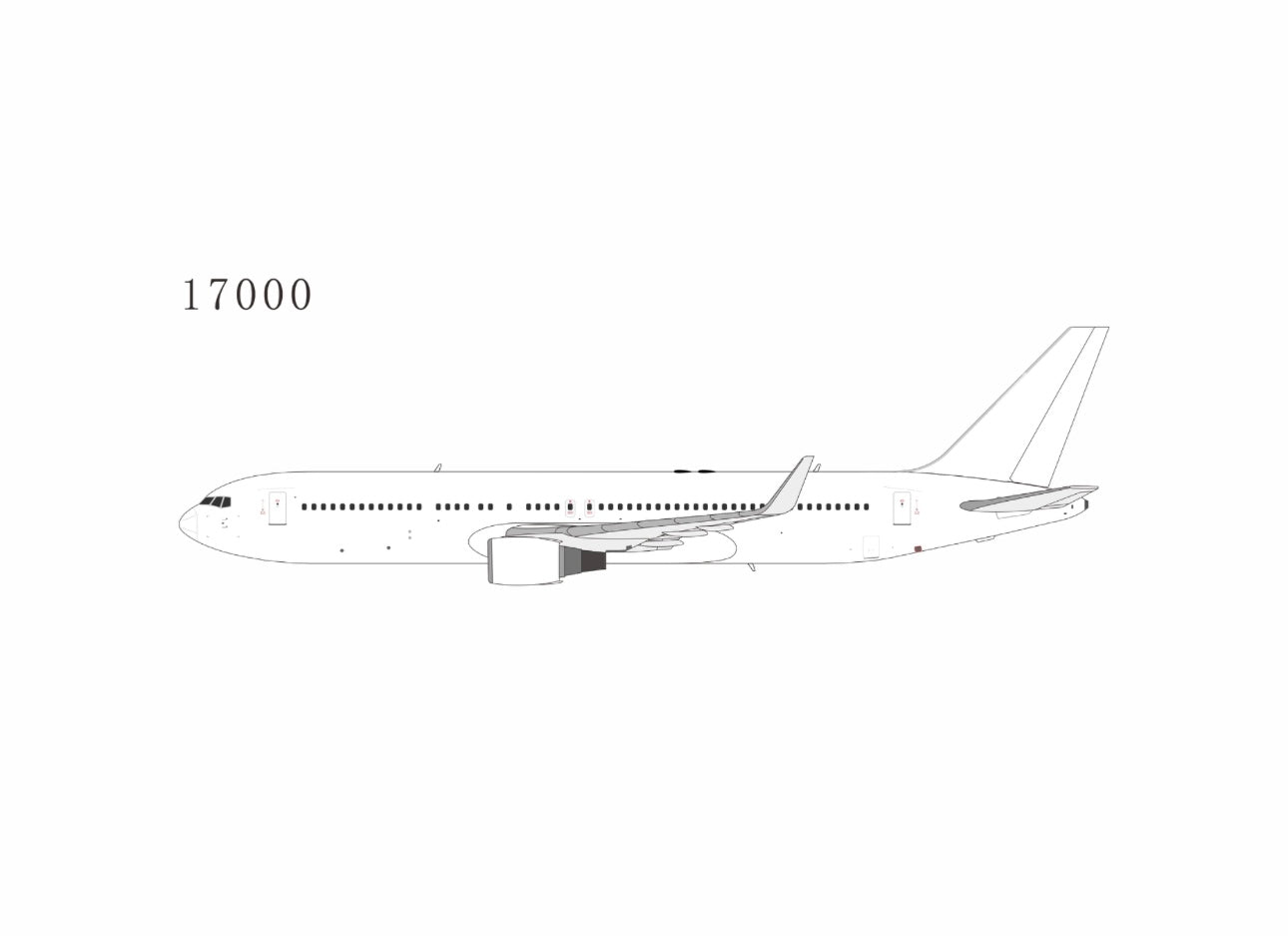 Pre-order 1:400 Blank Model B767-400ER CF6 Engines NG Models
