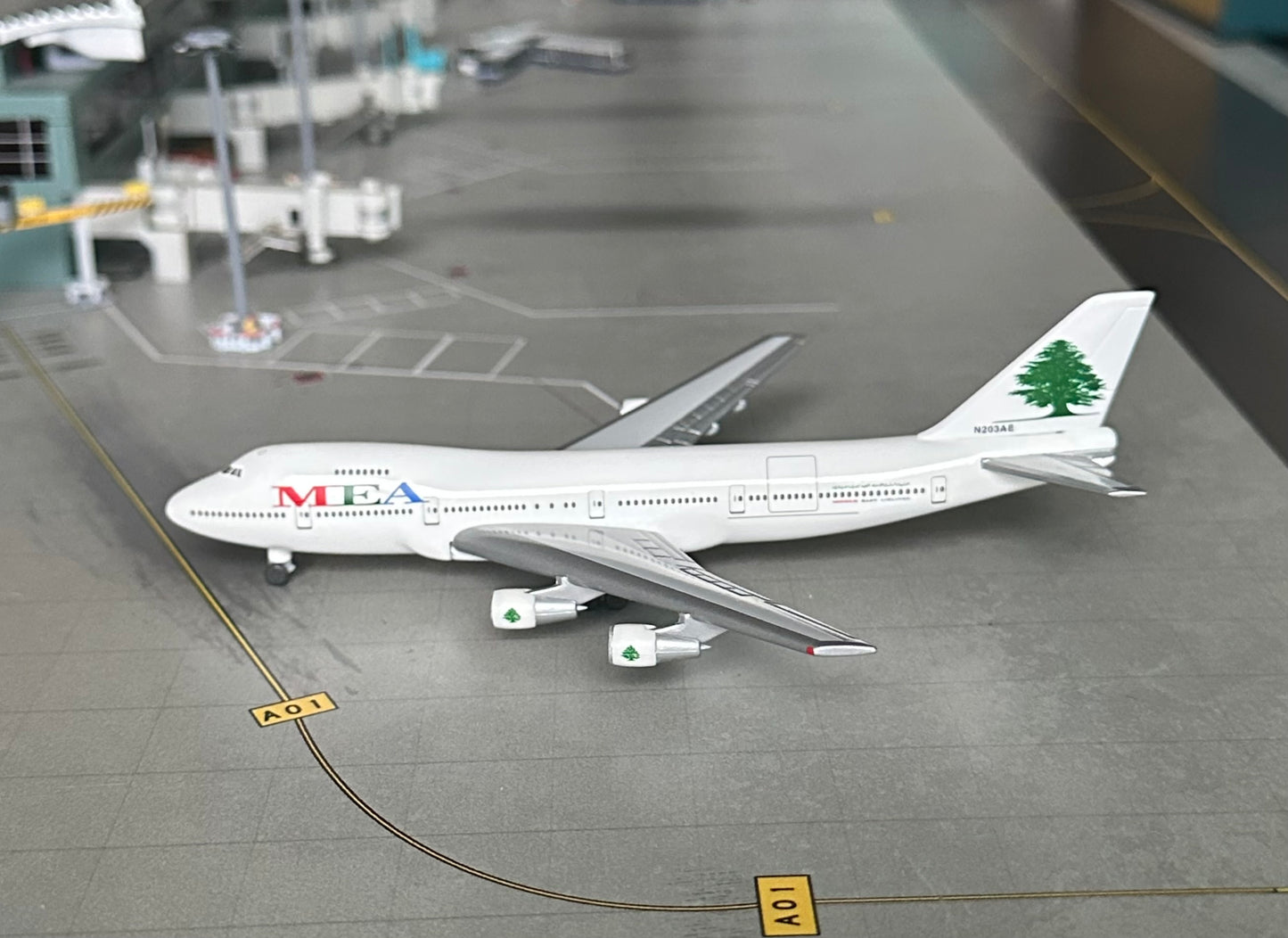 1:500 MEA Middle Eastern Airlines B747-200 Herpa Wings