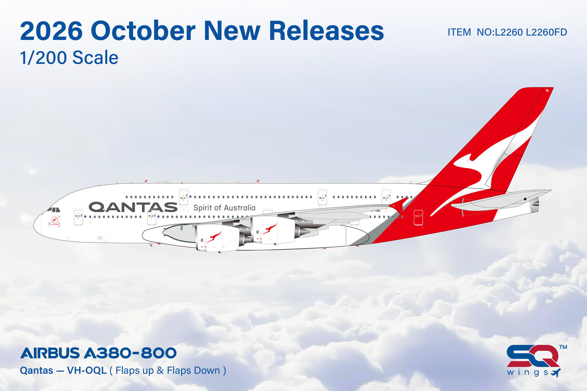 Pre-order 1:200 Qantas A380-800 SQ Wings