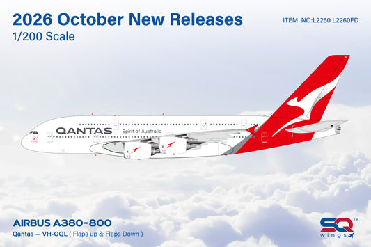 Pre-order 1:200 Qantas A380-800 SQ Wings
