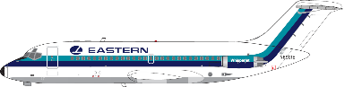 Pre-order 1:400 Eastern Air Lines DC-9-14 N8901E V1:400 Models