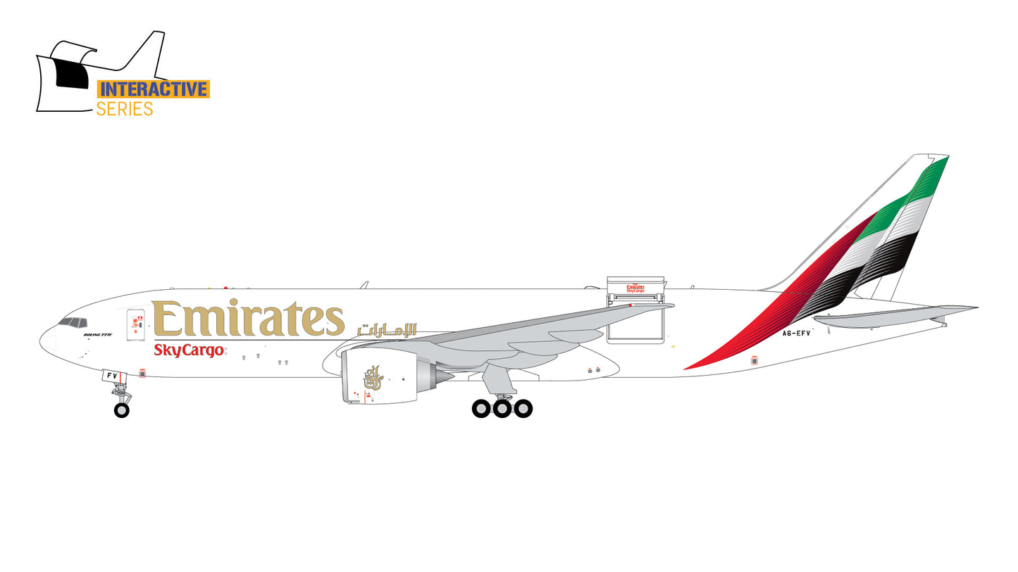 Preorder 1:400 Emirates Sky Cargo B777-200LRF Interactive Series* Gemini Jets