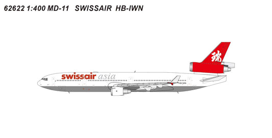 Pre-order 1:400 Swissair Asia MD-11 HB-IWN Pandamodel